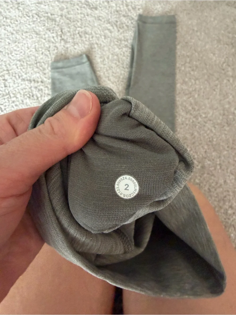 lululemon athletica Heather Gray High-Rise Leggings